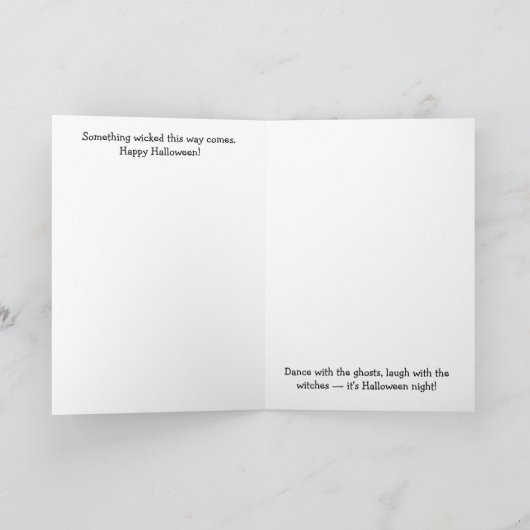 Adult Halloween Card カード (内部)