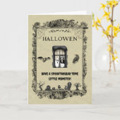 Adult Halloween Card カード (黄色い花)
