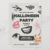 Adult Halloween Party Vintage Invitation  招待状 (正面/裏面)