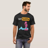 Adult Humor Eating Healthy Valentine's Day Women M Tシャツ (正面フル)