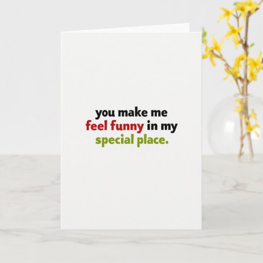 Adult Humor Love Card カード (黄色い花)