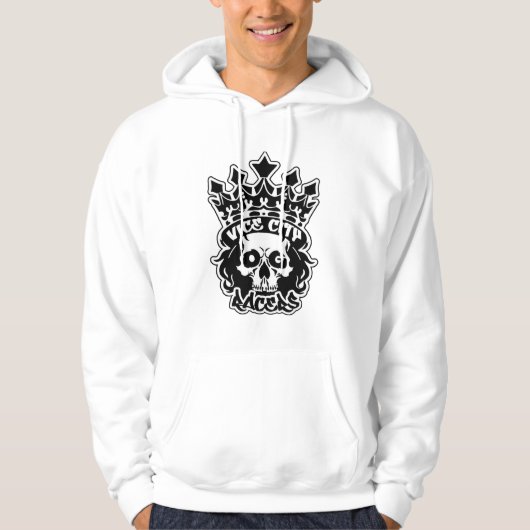 Adult Pullover Hoodie w/ King Skull logo パーカ (正面)