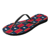 Adult Slim Straps with Flag of Mississippi, USA ビーチサンダル (アングル)