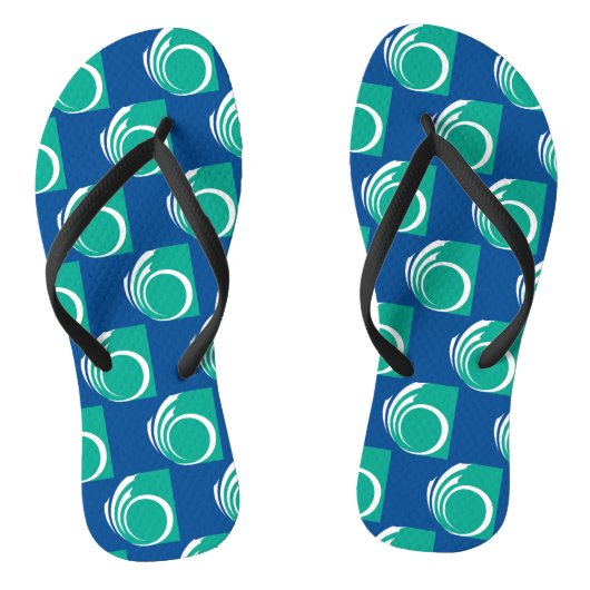 Adult Slim Straps with Flag of Ottawa, Canada ビーチサンダル (ソール)