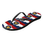 Adult Slim Straps with Flag of Utah, USA ビーチサンダル (アングル)