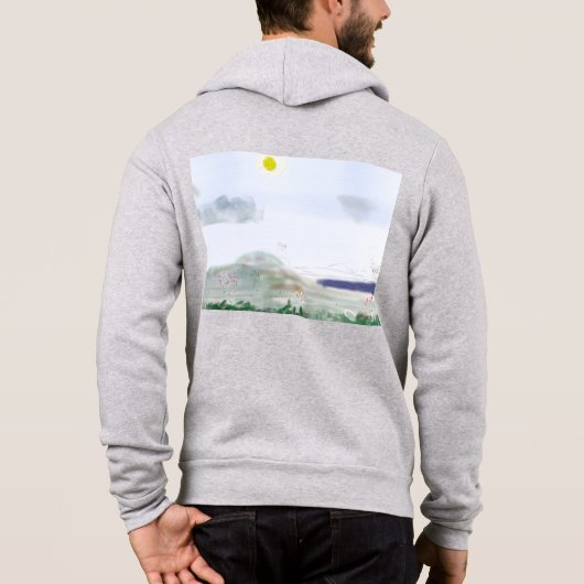 Adult Springtime Art Hoodie パーカ (裏面)