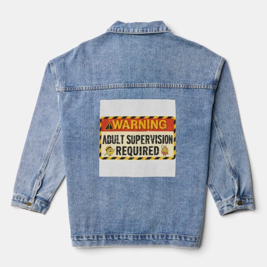 Adult Supervision Jacket デニムジャケット (裏面)