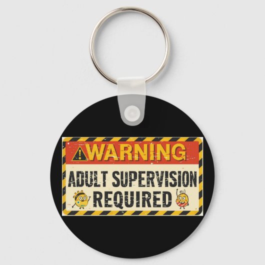  Adult Supervision Keychain キーホルダー (正面)