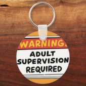  Adult Supervision Keychain キーホルダー (裏面)
