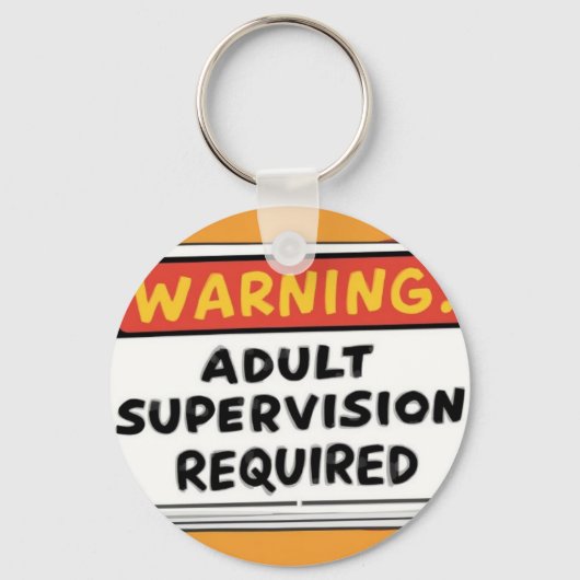 Adult Supervision Keychain キーホルダー (裏面)
