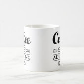Adultingが堅いのでコーヒー コーヒーマグカップ (中央)