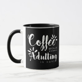 Adultingが堅いブラシであるのでコーヒー マグカップ
