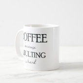 Adultingが堅いマグであるのでコーヒー コーヒーマグカップ (正面左)