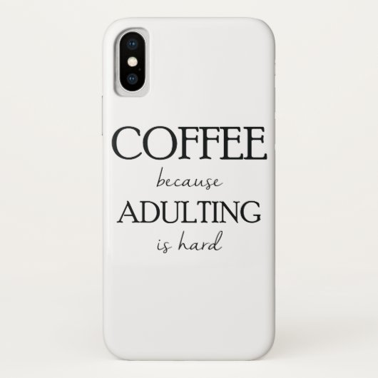 Adultingが堅い場合であるのでコーヒー Case-Mate iPhoneケース (裏面)