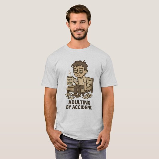 Adulting by Accident  Tシャツ (正面フル)