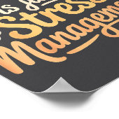 Adulting Is Just Stress Management Grown-up Realit ポスター (角)