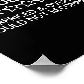 Adulting Shirt Funny Adul 1 Star Review  ポスター (角)