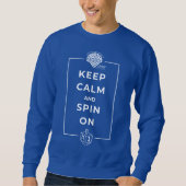 Adults' Hanukkah Sweatshirt - "Keep calm" スウェットシャツ (正面)