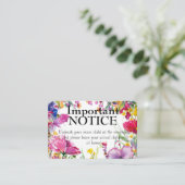 Adults only🌻💗🌹 Meadow Blooms Collection  card 名刺 (スタンド正面)