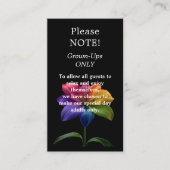 🌈 Adults only wedding エンクロージャーカード (正面)