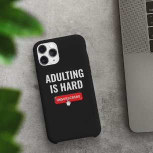 Adutingは懸命 – 登録解除  カスタマイズ可能引用文 iPhone 13ケース