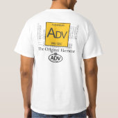 ADV -元の要素 Tシャツ (裏面)
