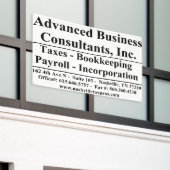 Advanced Business 横断幕 (ビルの外側)