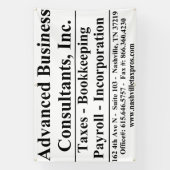 Advanced Business 横断幕 (縦)