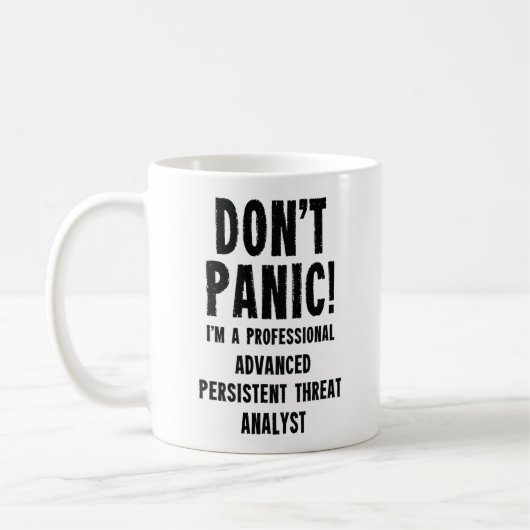 Advanced Persistent Threat Analyst コーヒーマグカップ (左)