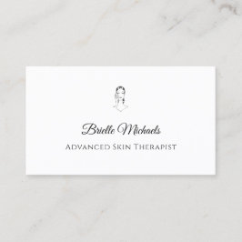 Advanced Skin Therapist Minimal Elegant 名刺