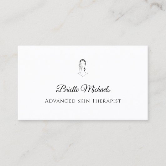 Advanced Skin Therapist Minimal Elegant 名刺 (正面)