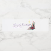 Advent Candlelight Women Ministry Christmas Wreath ペットボトルラベル (シングルラベル)