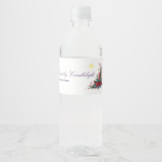 Advent Candlelight Women Ministry Christmas Wreath ペットボトルラベル (正面)