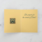 Advent Hope, Peace, Joy, and Love Art Nouveau  カード (内部)