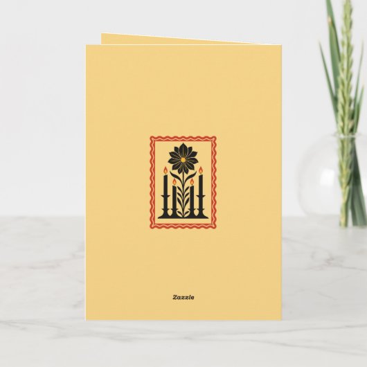 Advent Hope, Peace, Joy, and Love Stylized Design  カード (裏面)