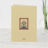 Advent Stylized Candelabra Nordic Christmas With K カード (裏面)