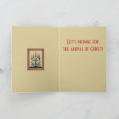 Advent Stylized Candelabra Nordic Christmas With K カード (内部)