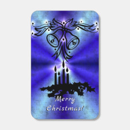 Adventance, Christmas Artdeco on Blue Green Rainbo