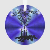 Adventance, Christmas Artdeco on Blue Green Rainbo オーナメント (裏面)