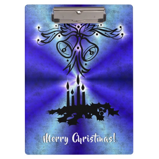 Adventance, Christmas Artdeco on Blue Green Rainbo クリップボード (正面)