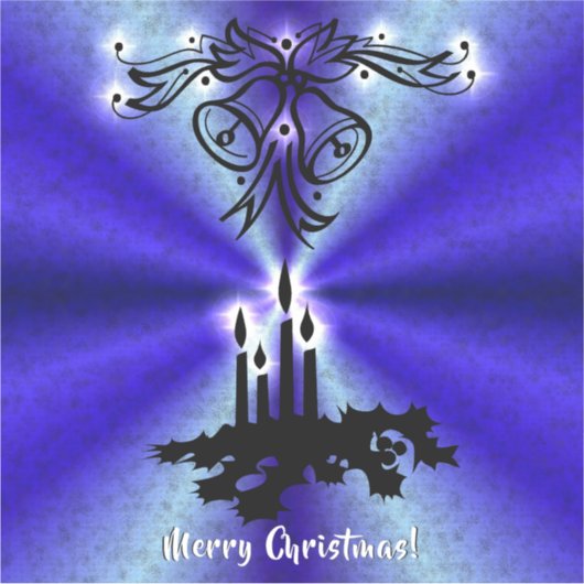 Adventance, Christmas Artdeco on Blue Green Rainbo シール (正面)