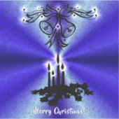 Adventance, Christmas Artdeco on Blue Green Rainbo シール (正面)