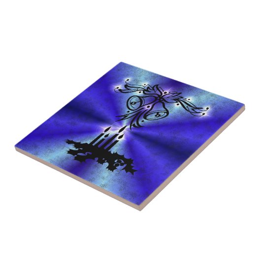 Adventance, Christmas Artdeco on Blue Green Rainbo タイル (側面)