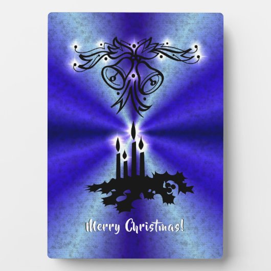 Adventance, Christmas Artdeco on Blue Green Rainbo フォトプラーク (正面)