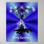 Adventance, Christmas Artdeco on Blue Green Rainbo ポスター (正面)
