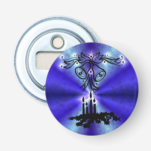 Adventance, Christmas Artdeco on Blue Green Rainbo 栓抜き (正面)
