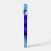 Adventance, Christmas Artdeco on Blue Green Rainbo iPhone 15ケース (左側面)