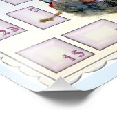 adventskalender mit bärtigem nikolaus フォトプリント            (角)