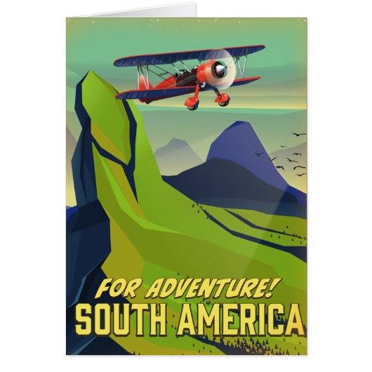 Adventure、南米の旅行ポスター (正面)