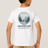 ADVENTURE – 無限のスリル | 高級コットンTシャツ Tシャツ (裏面)